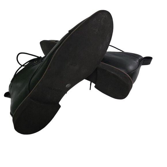 Tommy Hilfiger Gibby Cap Toe Black Leather Chukka Boots Size 11.5/45 - Picture 7 of 10